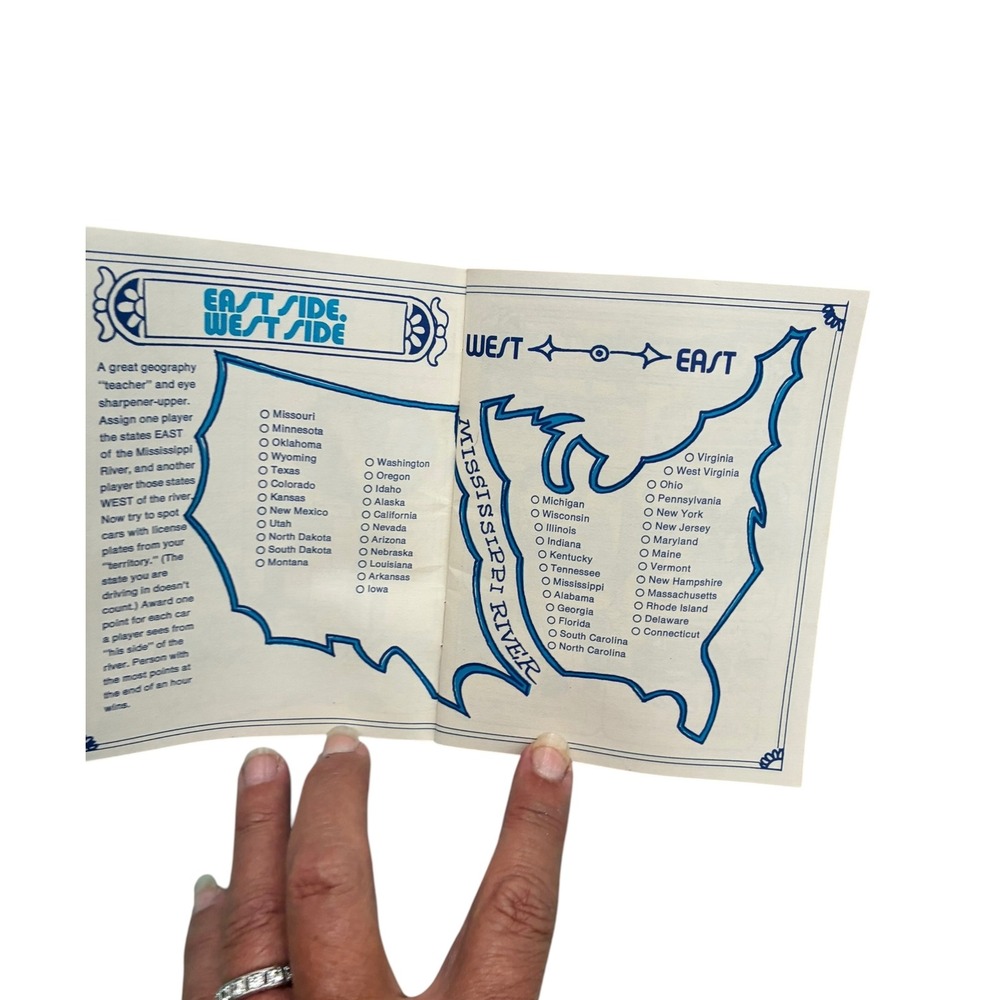 Gulf Travel Fun Book Kids OS Blue Good Vintage Road Trip Activity Game Ephemera - Picture 4 of 8